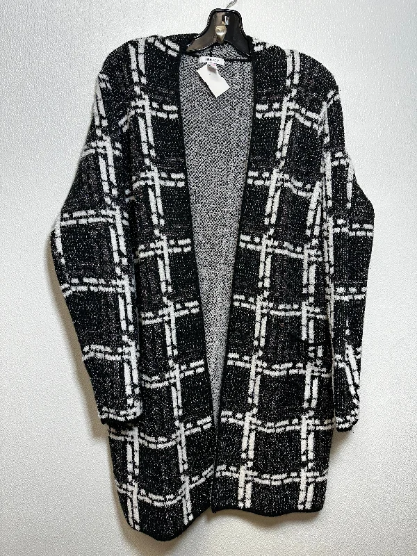 Cardigan By Nine West In Black White, Size: Xl Elegant Men's Cashmere