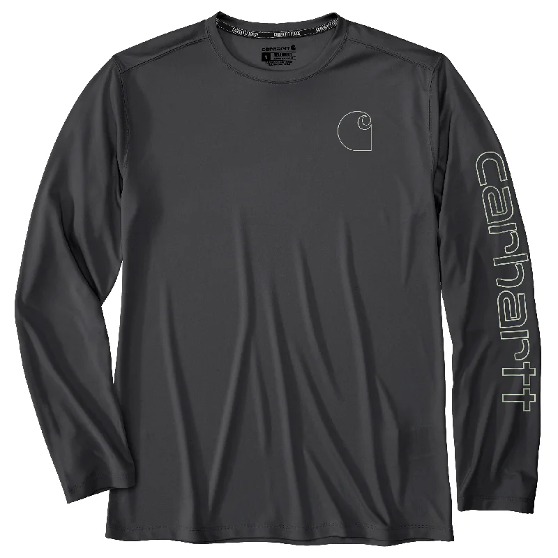 Men's Force Sun Defender Lightweight Long-Sleeve Logo Graphic T-Shirt Bold Men's Statement