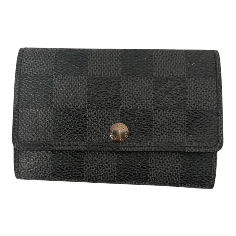 LOUIS VUITTON/Key Case/Gray/Leather/MULTICLES6_DAMIER GRAPHITE/N62662 Vintage Men's 1970S Disco