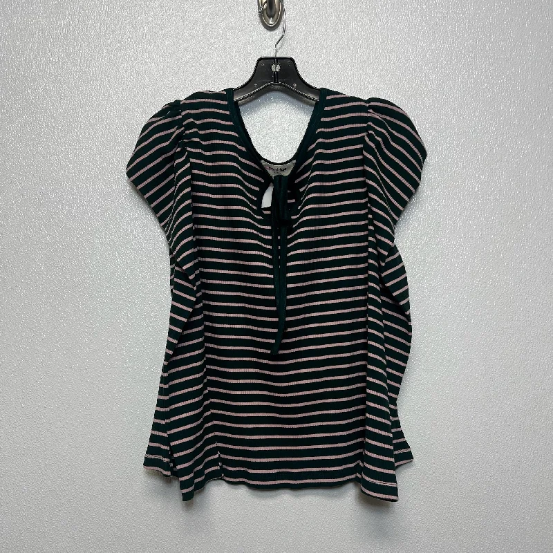 Top Long Sleeve Basic By Anthropologie In Striped, Size: 1x Cozy Men's Winter