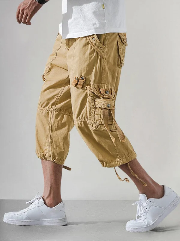 Stylish 100% Cotton Cargo Shorts Trendy Men's Oversized