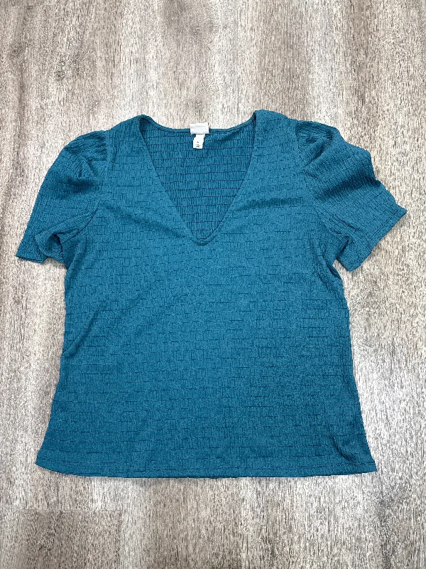 Top Short Sleeve By A New Day In Blue, Size: L Earthy Men's Sustainable 