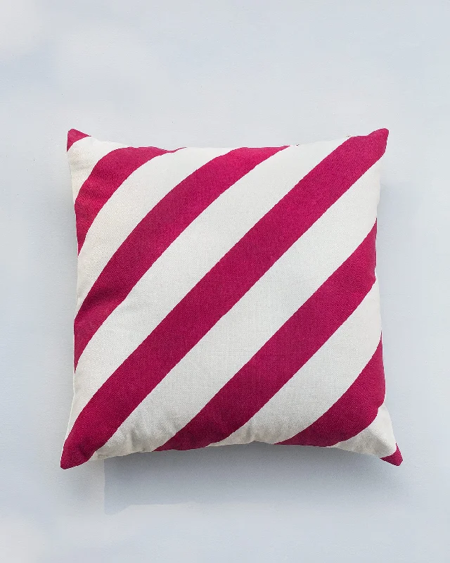 Candy Stripe Cushion Cover - Pink Traditional Men's Country