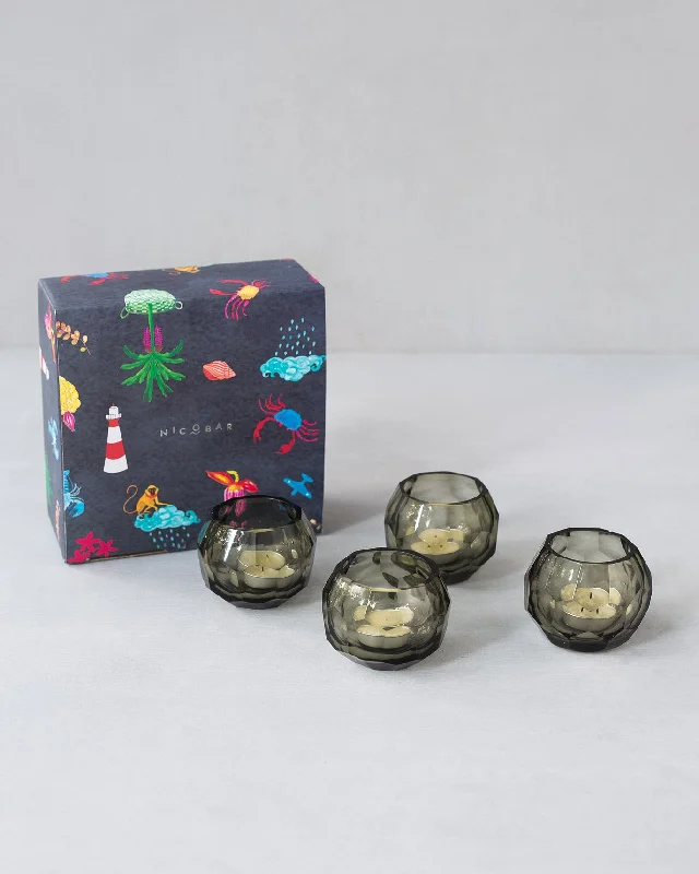 Haze Votives w/o Tealight (Set of 4) Cclassic Men's Tweed