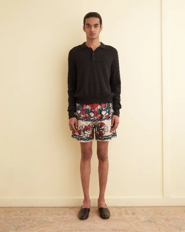 Garden Lattice Shorts Bohemian Men's Free