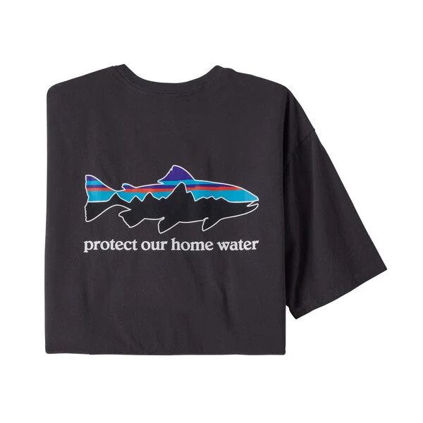 Men`s Home Water Trout Organic T-Shirt Casual Men's Loose