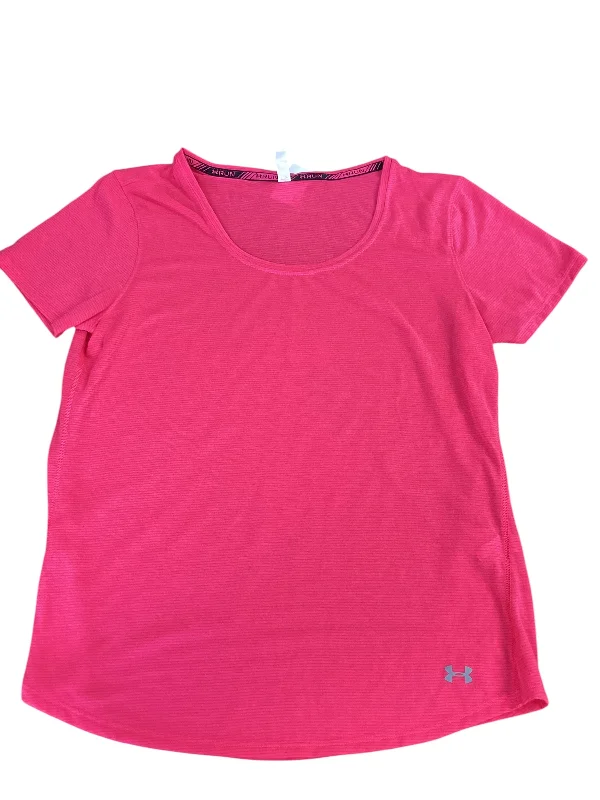 Athletic Top Short Sleeve By Under Armour In Pink, Size: L Rugged Men's Outdoor 