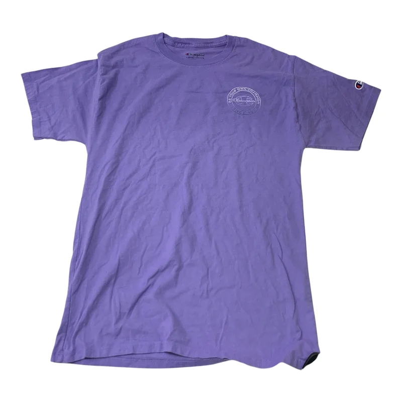 Athletic Top Short Sleeve By Champion In Purple, Size: M Modern Men's 