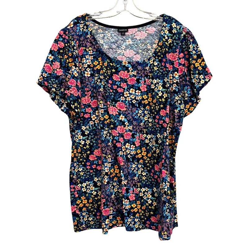 Top Ss By Torrid In Floral Print, Size:3X Traditional Men's Country