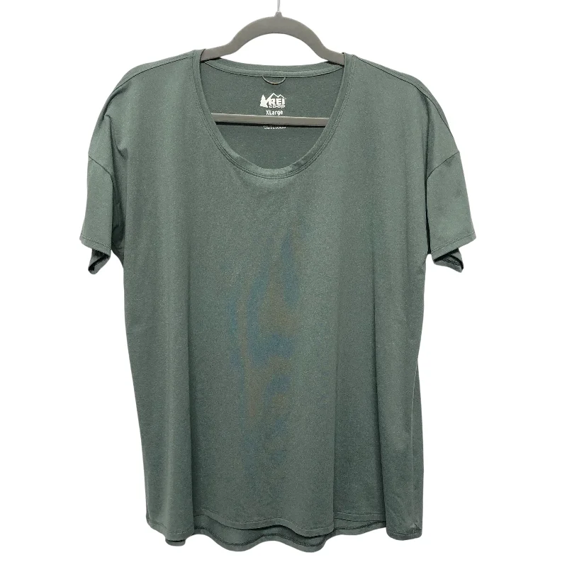 Athletic Top Ss By Rei In Green, Size:Xl Edgy Men's Punk