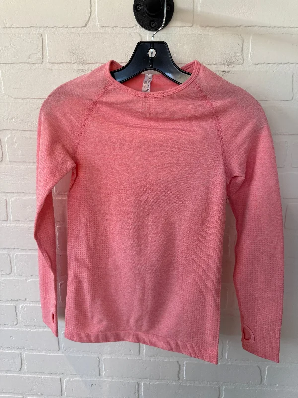 Athletic Top Long Sleeve Crewneck By Clothes Mentor In Pink, Size: S Classic Men's Pin