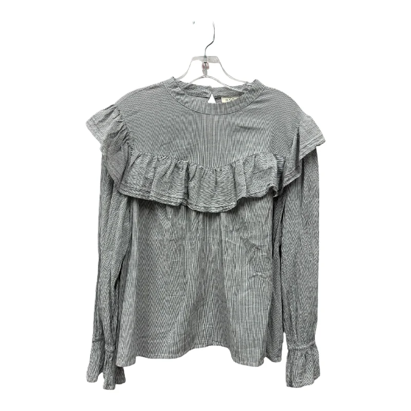 Top Long Sleeve By Ana In Grey, Size: 1x Trendy Men's Oversized