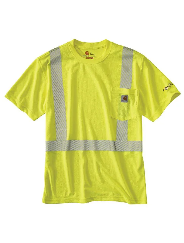 Men's Force High-Visibility Short-Sleeve Class 2 T-Shirt Trendy Men's Oversized