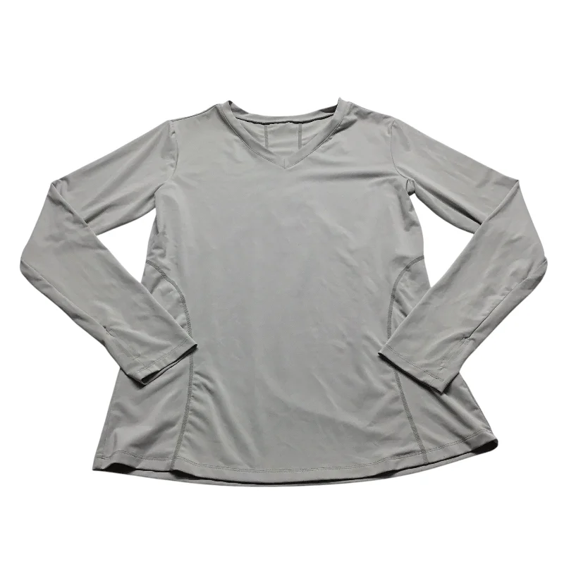 Athletic Top Long Sleeve Crewneck By Clothes Mentor In Grey, Size: L Beach