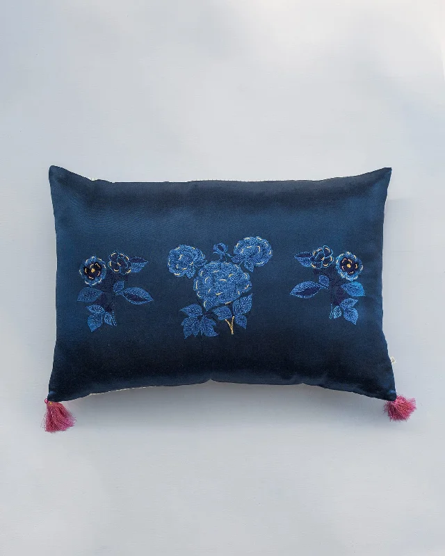 Begonia Lumbar Cushion Cover - Blue Bold Men's Statement