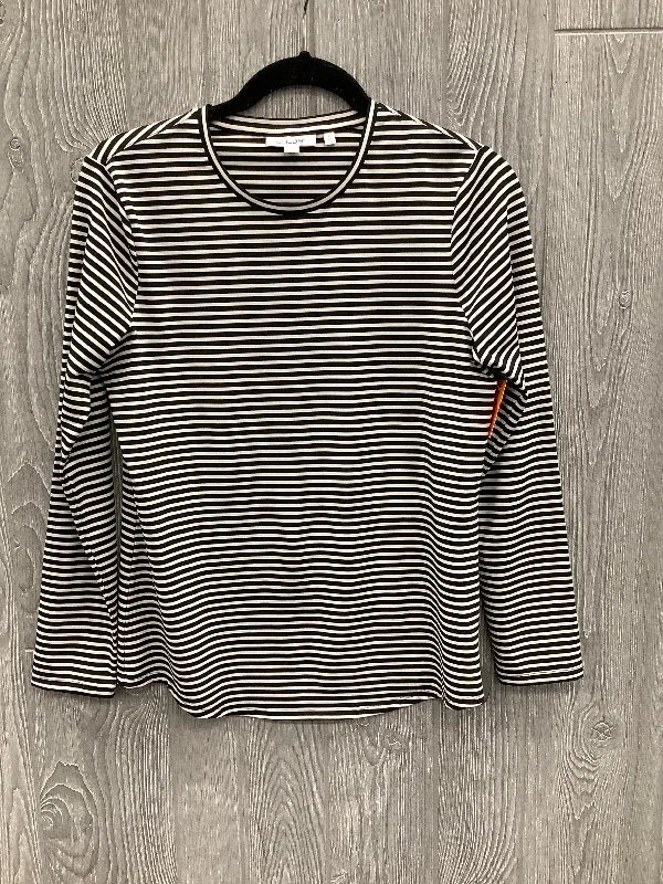 Top Long Sleeve By Chicos In Striped Pattern, Size: S Street