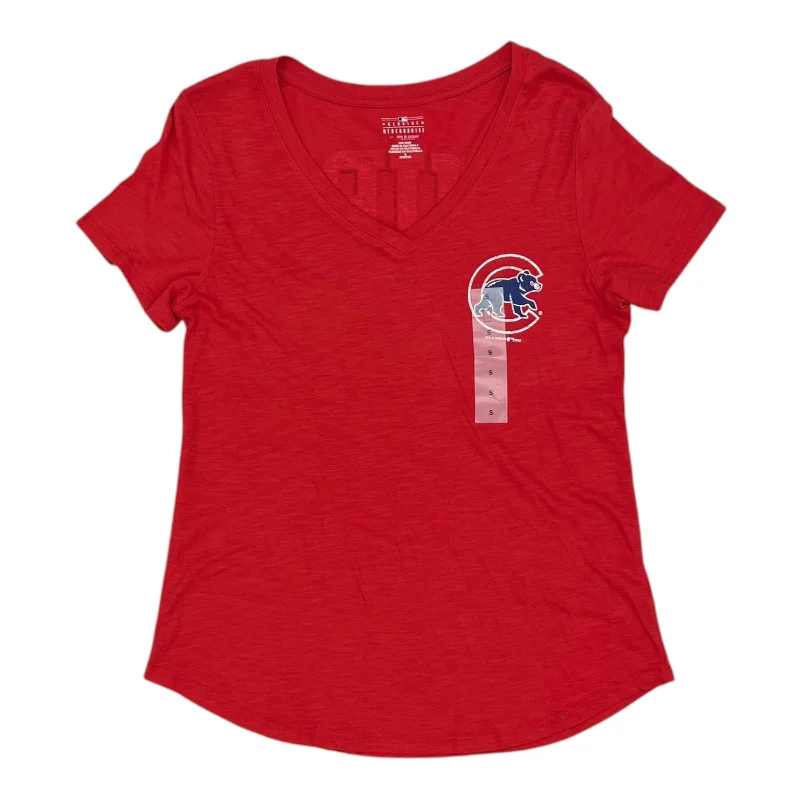 Athletic Top Ss By Clothes Mentor In Red, Size:S Laid