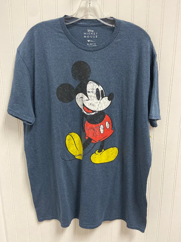 Top Short Sleeve Basic By Disney Store In Blue, Size: Xl Bold Men's Animal