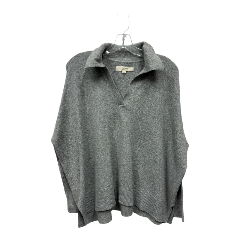 Sweater By Loft In Grey, Size: Xs Masculine Men's Thick