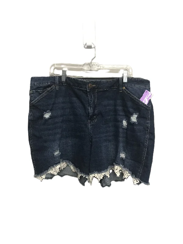 Blue Denim Shorts By Maurices, Size: 22 Edgy Men's Punk