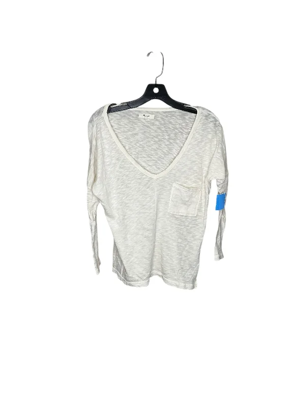 Top Long Sleeve By Madewell In Cream, Size: S Dynamic Men's Glow