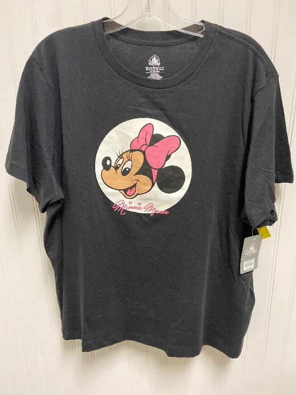 Top Short Sleeve Basic By Disney Store In Black, Size: Xl Dapper Men's 1920S