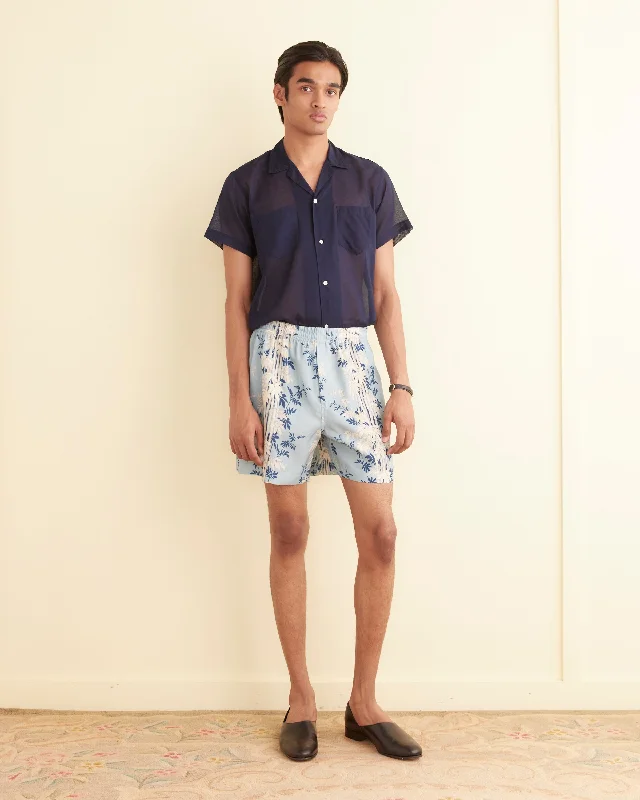 Bamboo Forest Shorts Elegant Men's Cashmere