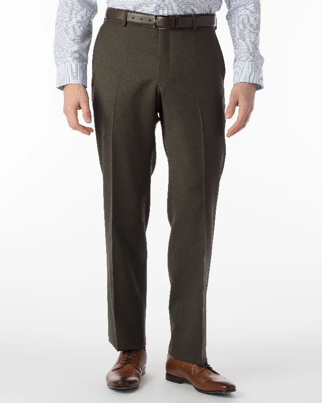 Ballin Pants - Soho Super 120's Gabardine - Loden Sleek Men's Metallic