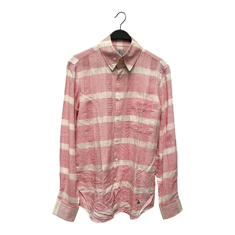 Vivienne Westwood/LS Shirt/3/Pink/Cotton/Plaid/ Youthful Men's Anime