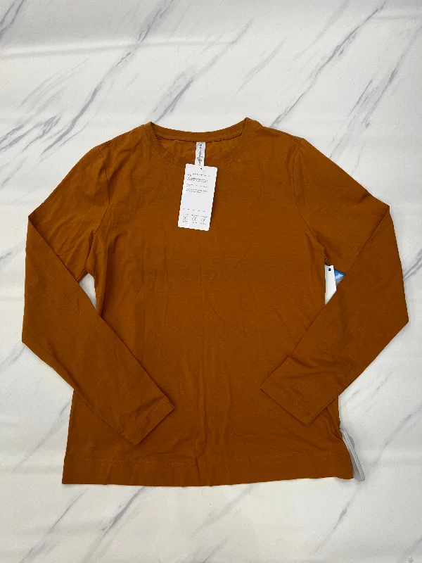 Athletic Top Long Sleeve Crewneck By Athleta In Orange, Size: S Classic Men's Pin