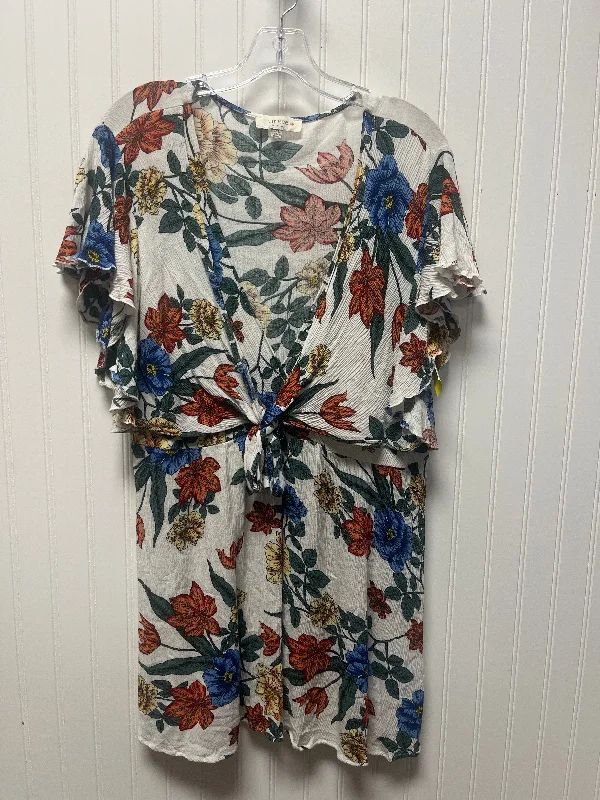 Top Short Sleeve By Umgee In Floral Print, Size: 1x Confident Men's Power