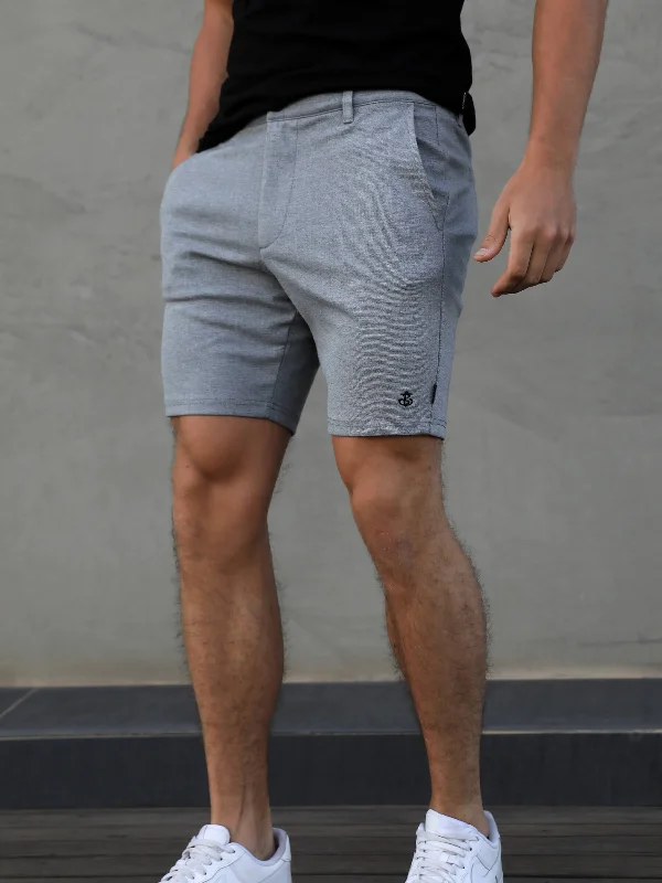 Sorrento Stretch Fit Shorts - Grey Hip Men's Urban