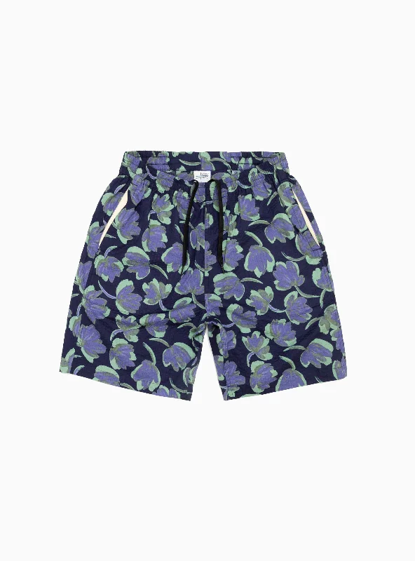 Home Party Shorts Purple Youthful Men's Pop