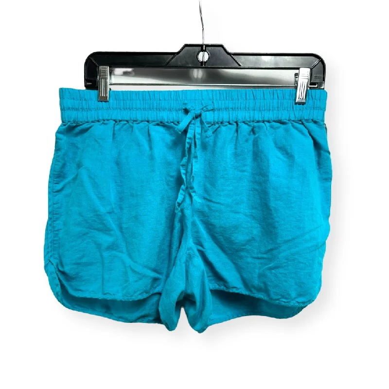 Linen Aqua Shorts Crown And Ivy, Size M Modern Men's 