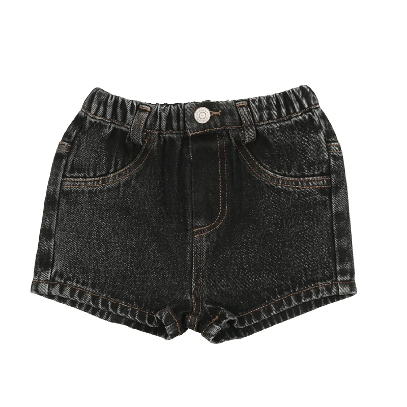 ANALOGIE BY LIL LEGS BLACK WASH SHORTS Bold Men's Statement