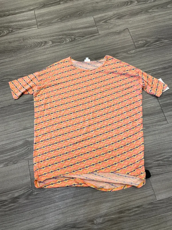 Top Short Sleeve Basic By Lularoe In Multi-colored, Size: L Unique Men's Patch