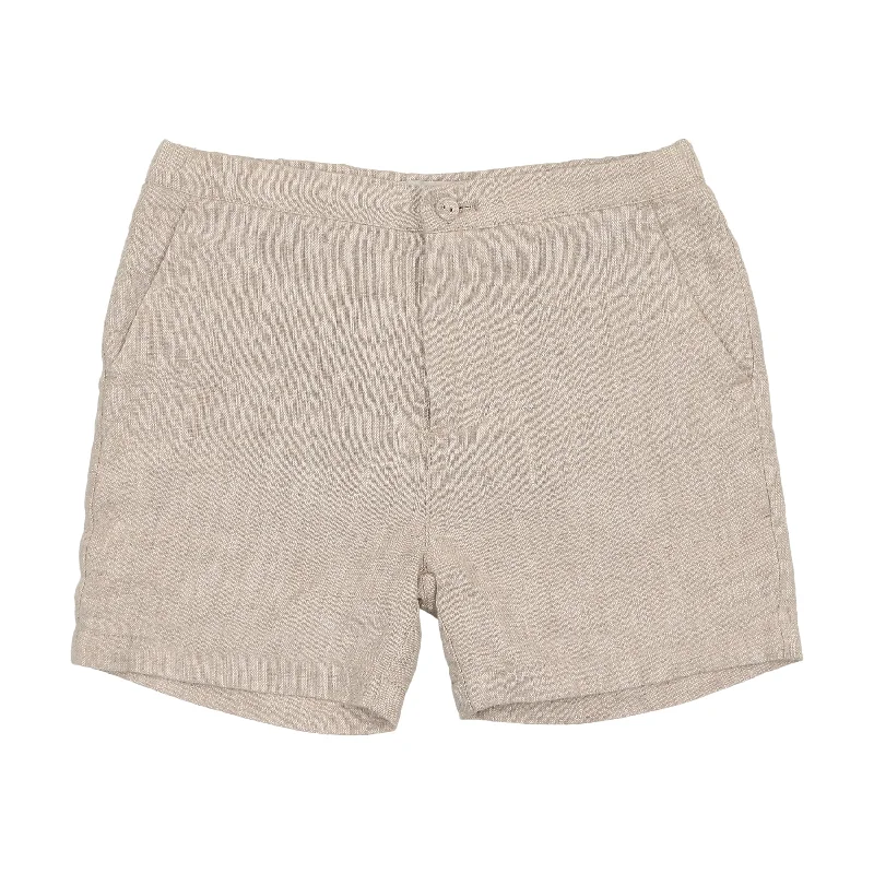 Coco Blanc Sand Linen Dressy Shorts Elegant Men's Formal 