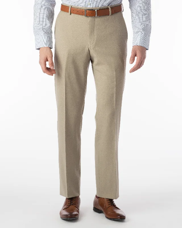 Ballin Pants - Soho Super 120's Gabardine - Oatmeal Sophisticated Men's French