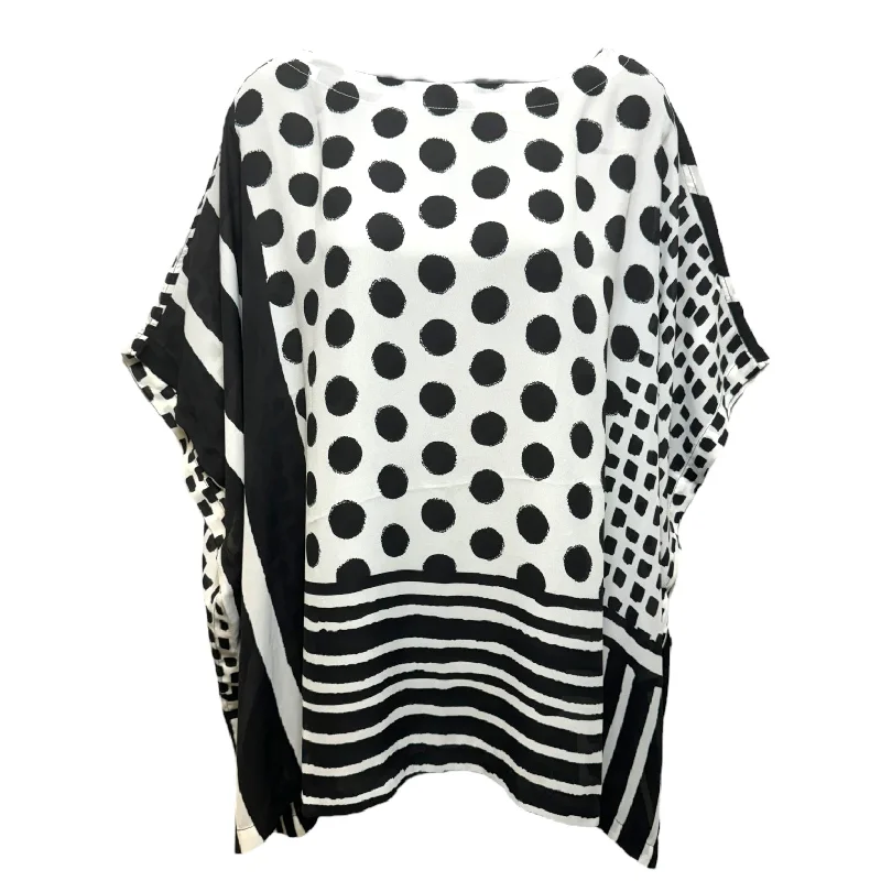 Top Short Sleeve By Chicos In Polkadot Pattern, Size: S Gym