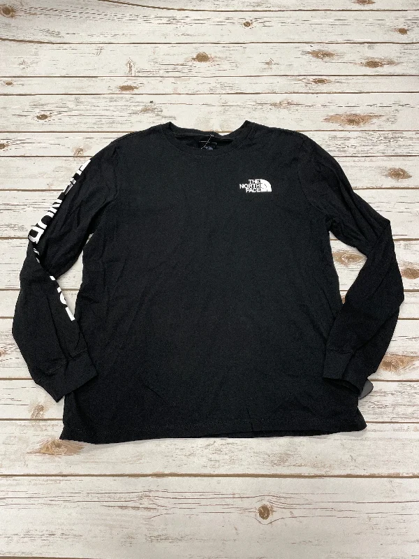 Athletic Top Long Sleeve Collar By The North Face In Black, Size: L Earthy Men's Hemp