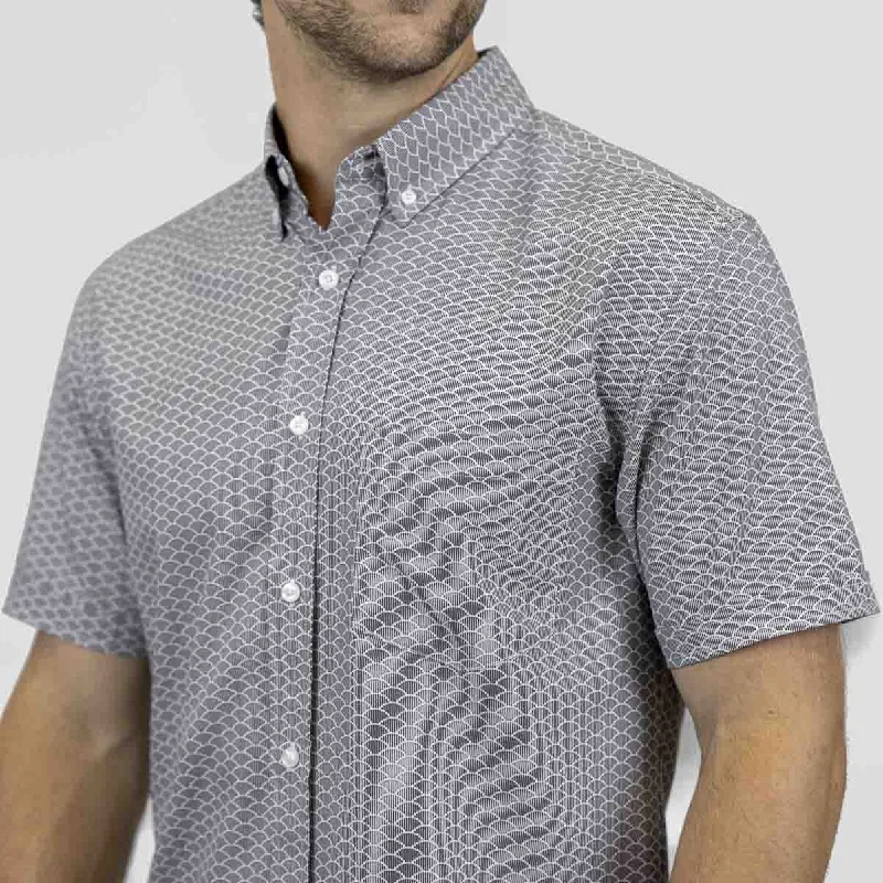 The Seaside – KUNUFLEX Short Sleeve Shirt Preppy Men's College