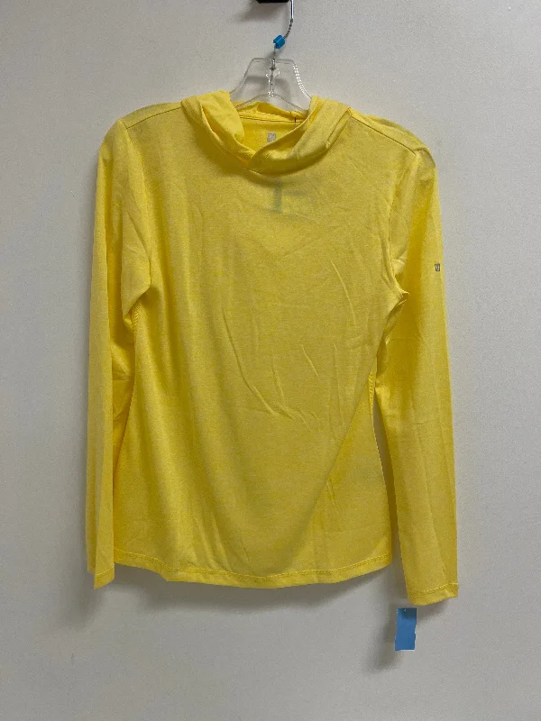 Athletic Top Long Sleeve Hoodie By Ideology In Yellow, Size: S Dynamic Men's Moto