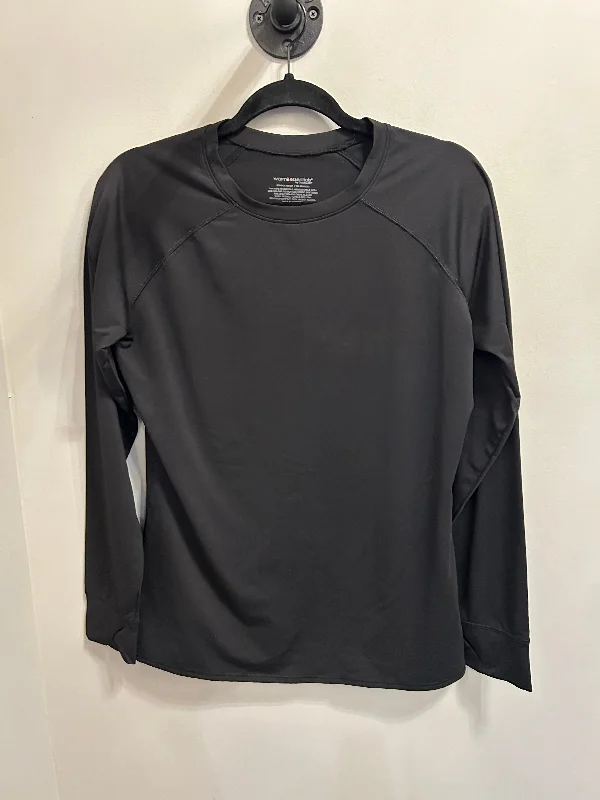 Athletic Top Long Sleeve Crewneck By Cuddl Duds In Black, Size: L Masculine Men's 