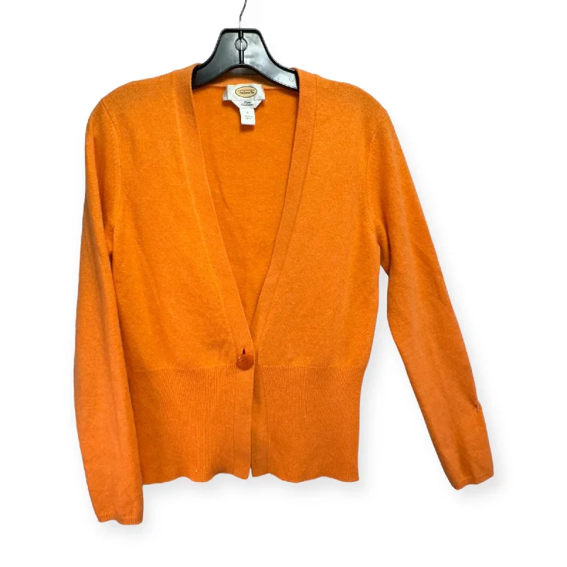 Sweater Cardigan Cashmere By Talbots In Orange, Size: S Adventure