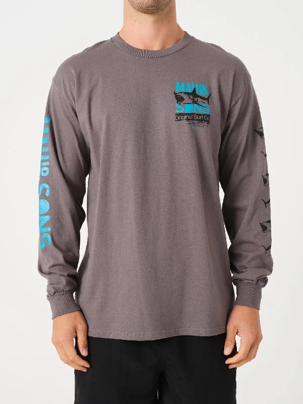 Teef Long Sleeve in Charcoal Laid