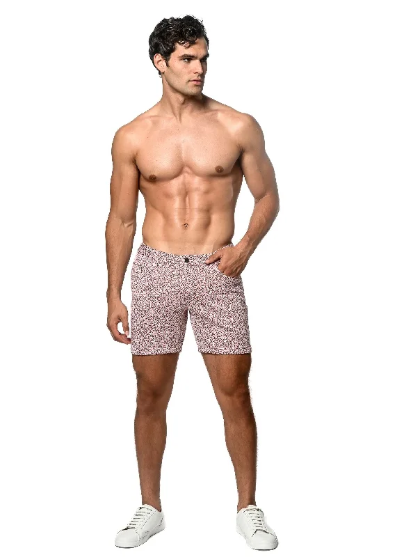 JACQUARD PRINTED STRETCH KNIT SHORT Refined Men's European