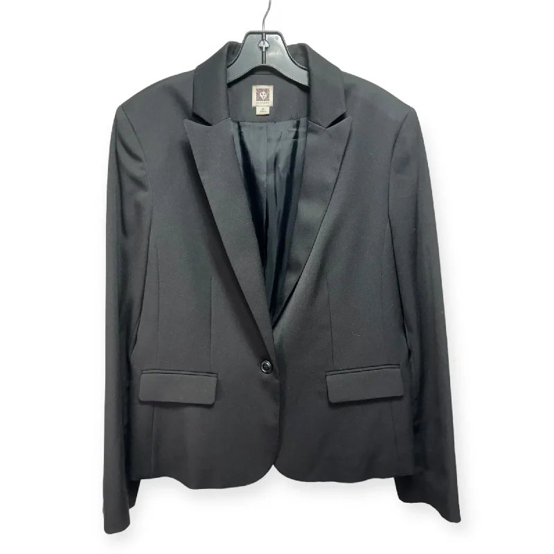 Blazer By Anne Klein In Black, Size: 16 Elegant Men's Cashmere