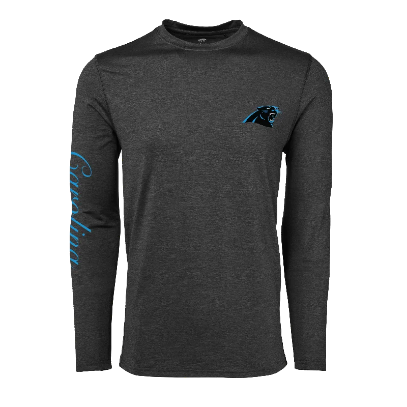 Carolina Panthers Guide Long Sleeve Tee Polished Men's Satin