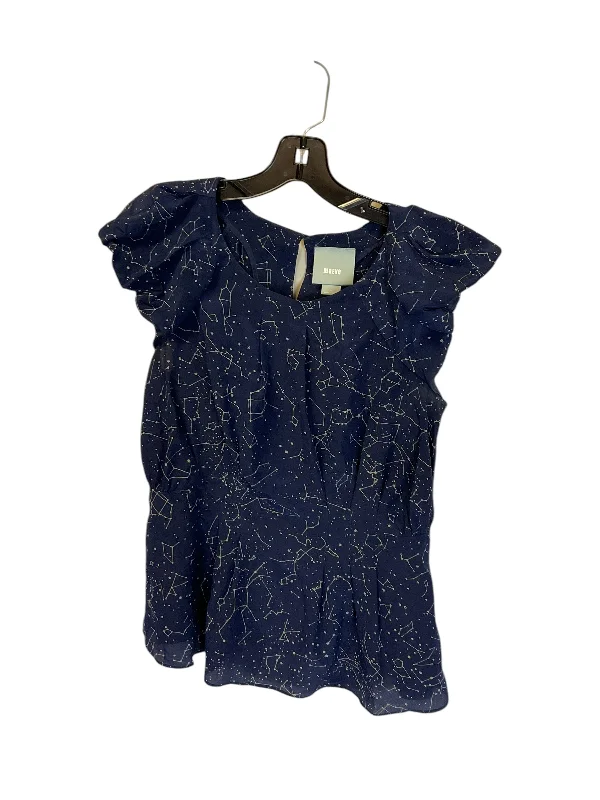 Top Short Sleeve By Maeve In Blue, Size: S Artistic Men's Hand