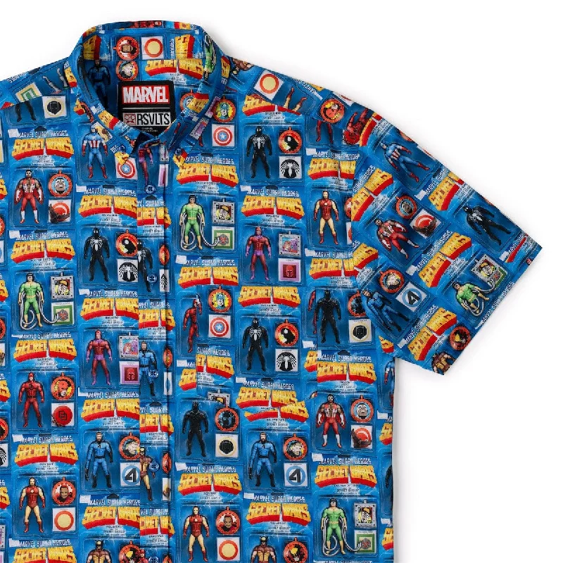 Marvel Secret Wars "Secret Shields" – KUNUFLEX Short Sleeve Shirt Relaxed Men's Australian 